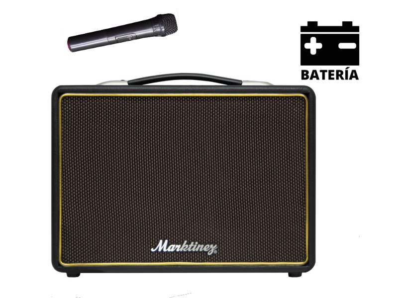 MKZ MGB 110 USB- BT- BAT Marktinez MGB 110 USB BAT-- Amplificador de guitarra portatil USB BT. Bateria